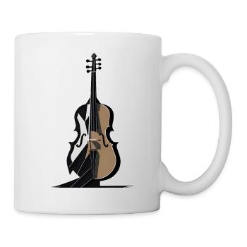 Abstract Cello - Mug - white - Right