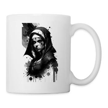 Religieuse guerrière - Mug blanc - blanc - Droite