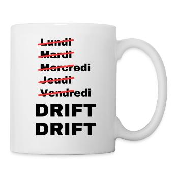 week-end drift - Mug blanc - blanc - Droite