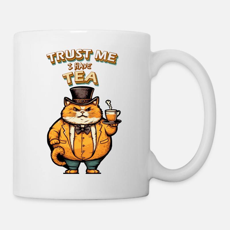 trust me cat tea - Mug - white