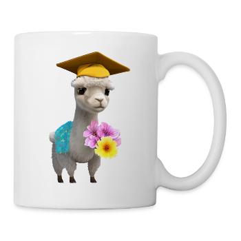 Bachelor Graduate School Leaving Certificate Alpaga Study - Mug blanc - blanc - Droite