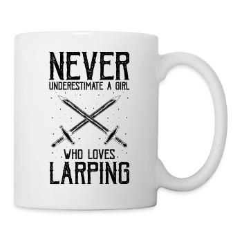 Larping Quote for Roleplaying and Larper - Mug - white - Right