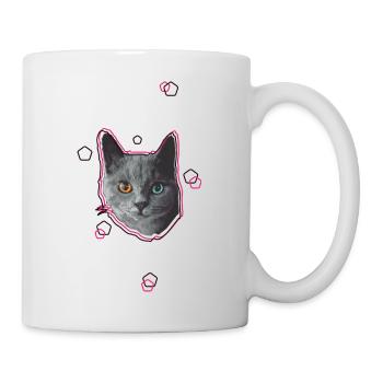 Katze - Tasse - Weiß - Rechts