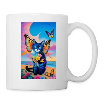 Lovely Cat - Tasse - Weiß - Rechts