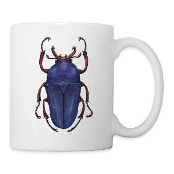 Großer Käferhirsch - Riesenkäferhirsch - Tasse - Weiß - Rechts