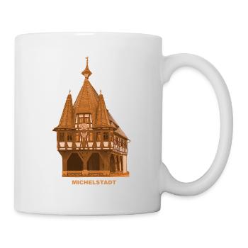Hôtel de ville de Michelstadt Odenwald Hesse - Mug blanc - blanc - Droite