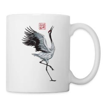 Grue dansante Japon Street Style Harajuku - Mug blanc - blanc - Droite