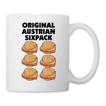 original austrian Sixpack - Sechsertragerl - Tasse - Weiß - Rechts