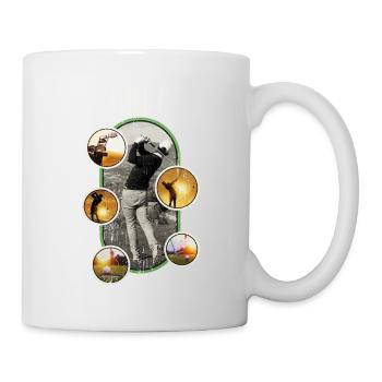 Golf Golfen Golfspieler Sport Hobby Club Vintage - Tasse - Weiß - Rechts