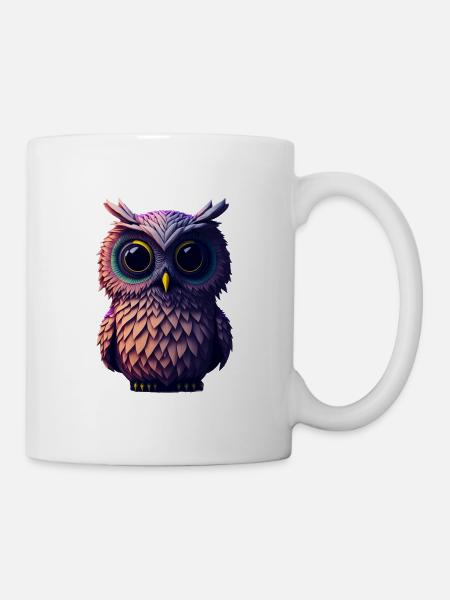 Hibou 1 - Mug blanc - blanc