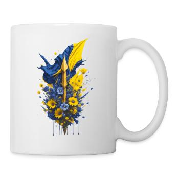 Solidarity, Freedom, Ukraine - Mug - white - Right