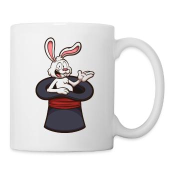 White Rabbit In Magician Hat - Mug - white - Right