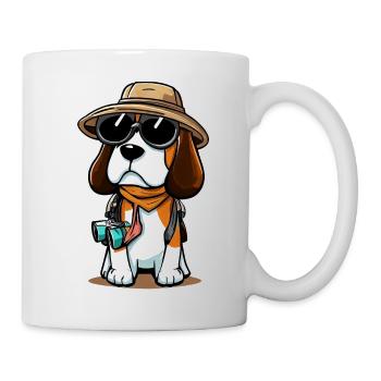 Beagle Dog Der Entdecker - Tasse - Weiß - Rechts