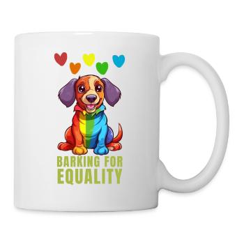 Aboiements pour l'égalité - Gay pride - Mug blanc - blanc - Droite