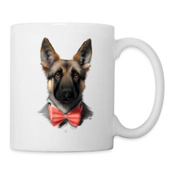 Berger Allemand Chien Chiot Costume Propriétaire Chien - Mug blanc - blanc - Droite