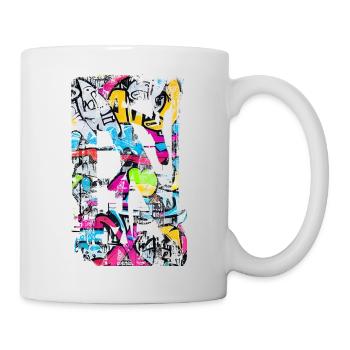 Graffiti style Splash hip hop colors painter color - Mug - white - Right