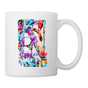 Graffiti style Splash hip hop colors painter color - Mug - white - Right