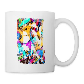 Graffiti style Splash hip hop colors painter color - Mug - white - Right