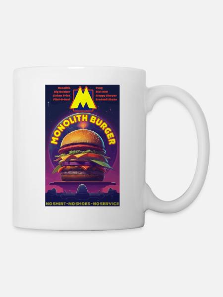 Monolith Burger - Tasse - Weiß