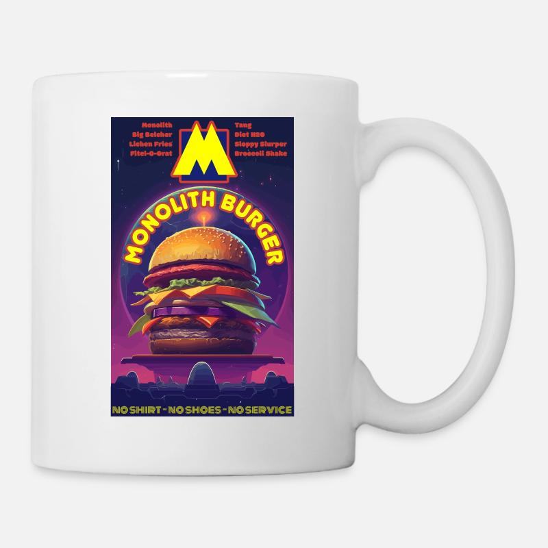 Monolith Burger - Tasse - Weiß