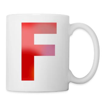 Letter F - Mug - white - Right