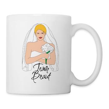 team braut blond 2 - Tasse - Weiß - Rechts