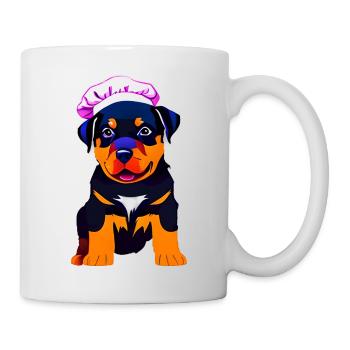 Rottweiler Restaurateur Dog Puppy Dogs Cooking Dog - Mug - white - Right