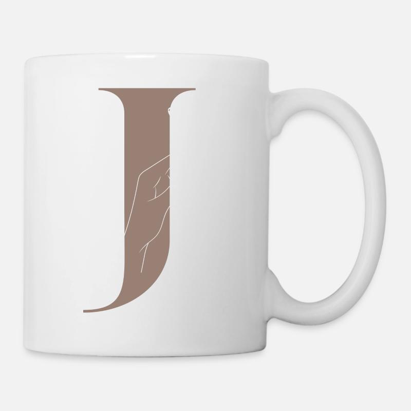 lettre j papillon magique - Mug blanc - blanc