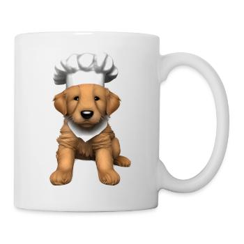Dogs Restaurateur Golden Retriever Cooking Puppy - Mug - white - Right