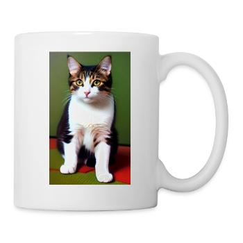 Chat | Animal de compagnie | Fan de chat | mignon | Chaton - Mug blanc - blanc - Droite