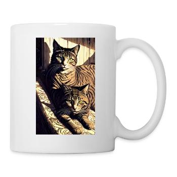 Chat | Animal de compagnie | Fan de chat | mignon | Chaton - Mug blanc - blanc - Droite