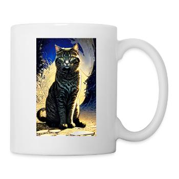 Chat | Animal de compagnie | Fan de chat | mignon | Chaton - Mug blanc - blanc - Droite