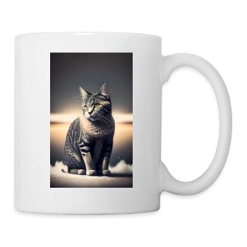 Chat | Animal de compagnie | Fan de chat | mignon | Chaton - Mug blanc - blanc - Droite