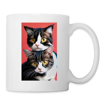 Chat | Animal de compagnie | Fan de chat | mignon | Chaton - Mug blanc - blanc - Droite