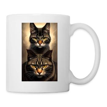 Chat | Animal de compagnie | Fan de chat | mignon | Chaton - Mug blanc - blanc - Droite