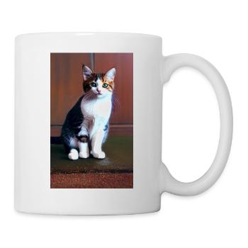 Chat | Animal de compagnie | Fan de chat | mignon | Chaton - Mug blanc - blanc - Droite