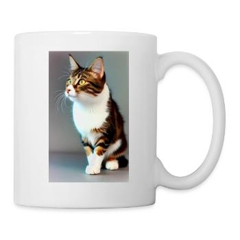 Chat | Animal de compagnie | Fan de chat | mignon | Chaton - Mug blanc - blanc - Droite