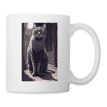 Chat | Animal de compagnie | Fan de chat | mignon | Chaton - Mug blanc - blanc - Droite