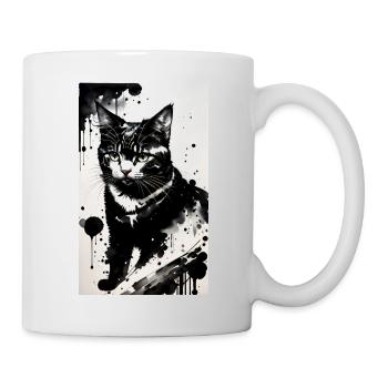 Katze | Haustier | Katzenfan | niedlich | Kätzchen - Tasse - Weiß - Rechts