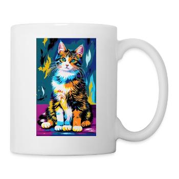 Katze | Haustier | Katzenfan | niedlich | Kätzchen - Tasse - Weiß - Rechts
