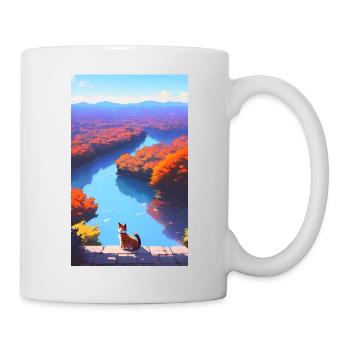 Cat | Pet | Cat Fan | Anime | Kitten - Mug - white - Right
