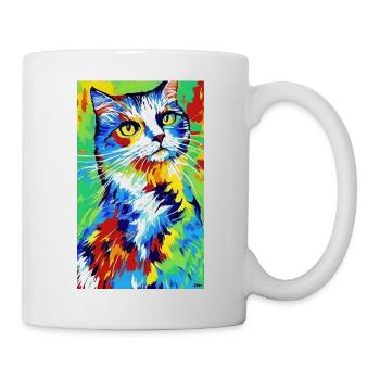 Chat | Animal de compagnie | Fan de chat | mignon | Chaton - Mug blanc - blanc - Droite