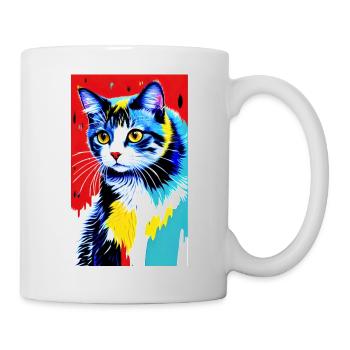 Chat | Animal de compagnie | Fan de chat | mignon | Chaton - Mug blanc - blanc - Droite