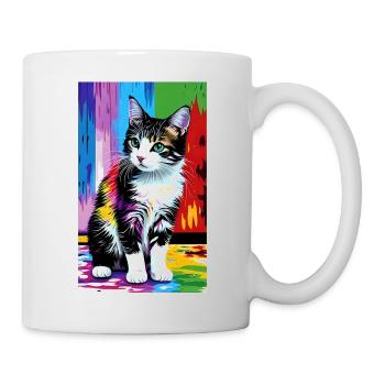 Chat | Animal de compagnie | Fan de chat | mignon | Chaton - Mug blanc - blanc - Droite
