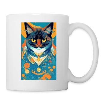 Chat | Animal de compagnie | Fan de chat | mignon | Chaton - Mug blanc - blanc - Droite