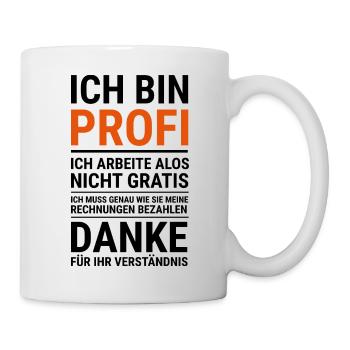 Handwerker Handyman Handwerk Werkzeug Baustelle - Tasse - Weiß - Rechts