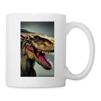 Dinosaurier | T-Rex | Tyrannosaurus - Tasse - Weiß - Rechts