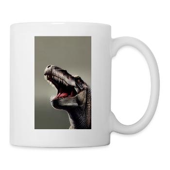 Dinosaurier | T-Rex | Tyrannosaurus - Tasse - Weiß - Rechts