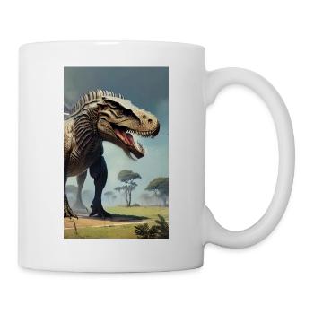 Dinosaurier | T-Rex | Tyrannosaurus - Tasse - Weiß - Rechts