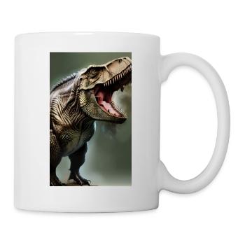 Dinosaurier | T-Rex | Tyrannosaurus - Tasse - Weiß - Rechts
